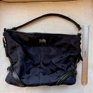 Coach print Hobo handbag Black